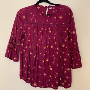 Flowy half sleeve blouse